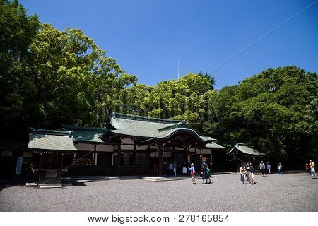 Nagoya, Japan - May 04, 2016: Atsuta-jingu., Atsuta Shrine In Nagoya, Japan., Public Place
