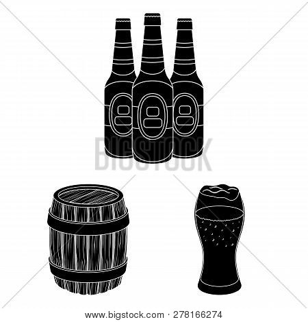 Vector Design Of Minimal And Pint Sign. Set Of Minimal And Craft Vector Icon For Stock.