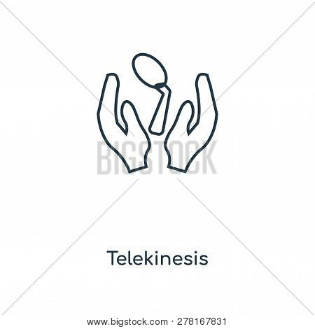 Telekinesis Icon In Trendy Design Style. Telekinesis Icon Isolated On White Background. Telekinesis 