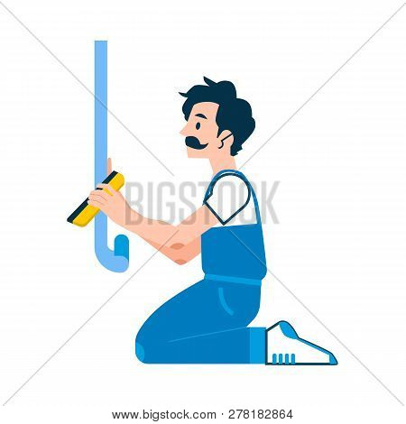 Vector Repairman Glue Wallpaper In House Icon
