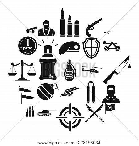 Armature Icons Set. Simple Set Of 25 Armature Icons For Web Isolated On White Background