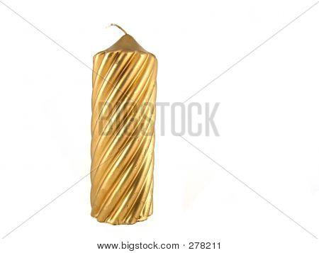 Guld stearinlys
