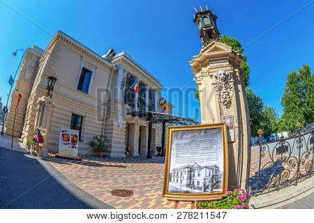 Bucharest, Romania - July 16, 2018: Casino Palace Is Located In The Center Of Bucharest On Calea Vic