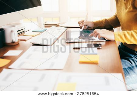 User Interface And User Experience Technology Concept.