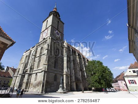 Brasov, Romania - April 28, 2018: Cathedral Of Brasov