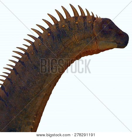 Alamosaurus Dinosaur 3d Illustration - Alamosaurus Was A Titanosaur Sauropod Herbivorous Dinosaur Th