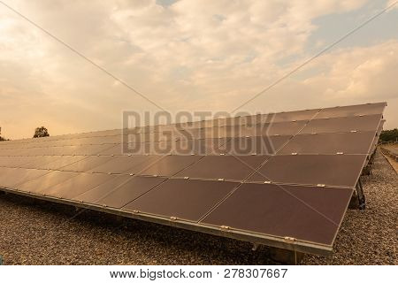Solar Panel, Alternative Electricity Source - Concept Of Sustainable Resources, And This Is The Sola