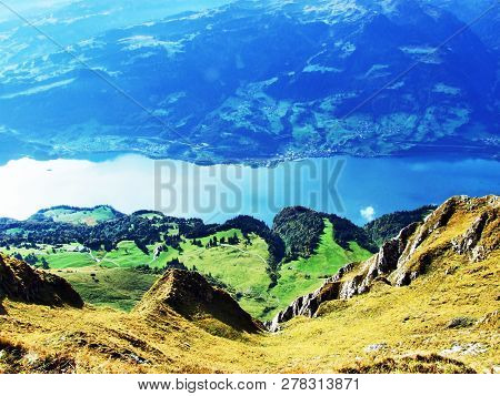 Lake Walensee, Also Known As Lake Walen Or Lake Walenstadt - Cantons Of St. Gallen And Glarus, Switz