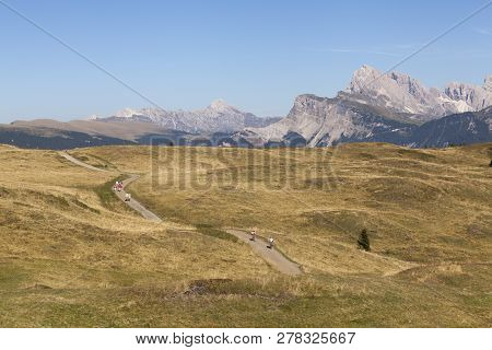 Compaccio Compatsch, Italy On September 12. View Of The Landscape On September 12, 2018 In Compaccio