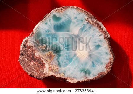 Larimar Mineral Stone As Very Nice Background