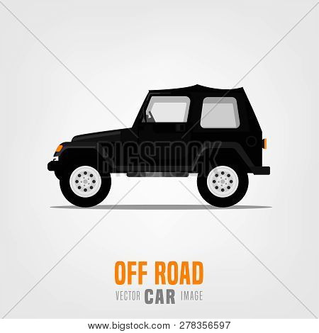 Off Road Car Image In Modern Style. Vector Illustration Useful For Print, Poster, Banner, T-shirt De