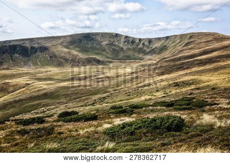 This Is Beautiful Landscape In Carpathian Mountains, Ukraine.