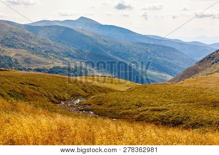 Beautiful Landscape In Carpathian Mountains.