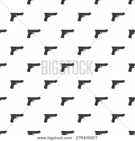 Gangster Pistol Pattern Seamless Vector Repeat For Any Web Design