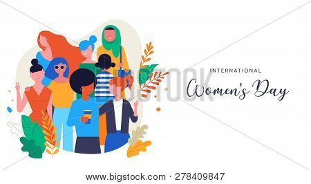 International Women S Day. Vector Illustration, Card, Poster, Flyer And Banner.