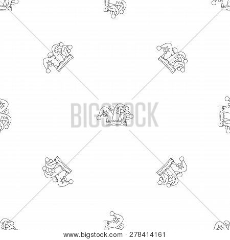 Royal Jester Hat Icon. Outline Illustration Of Royal Jester Hat Vector Icon For Web Design Isolated 