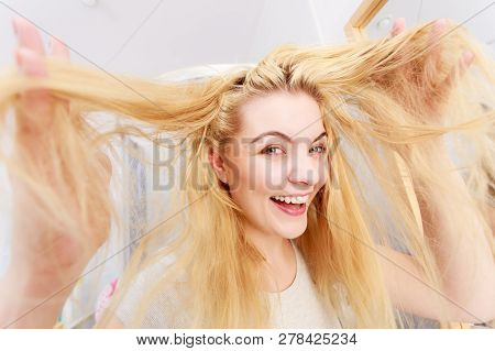 Woman With Long Blonde Hair