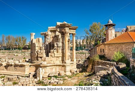 Ruins Of The Temple Of Venus At Baalbek In Lebanon