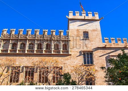 Beautiful Building Lonja De La Seda Silk Exchange In Valencia