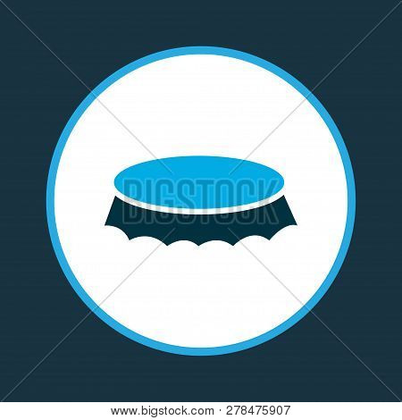 Bottle Cap Icon Colored Symbol. Premium Quality Isolated Bottle Lid Element In Trendy Style.