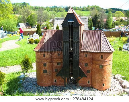 Strysza Buda (mirachowo), Poland - May 03, 2014: Kaszubski Miniature Park. Scale Model