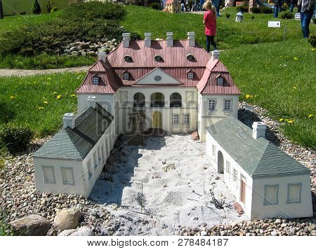 Strysza Buda (mirachowo), Poland - May 03, 2014: Kaszubski Miniature Park. Scale Model