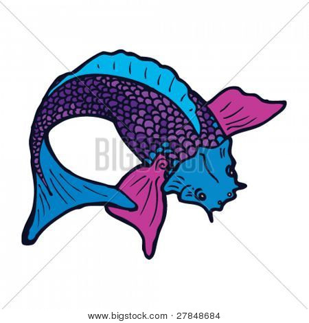 koi carp tattoo drawing