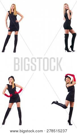Beautiful woman wearing topboots
