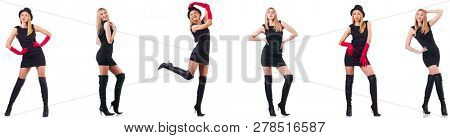 Beautiful woman wearing topboots