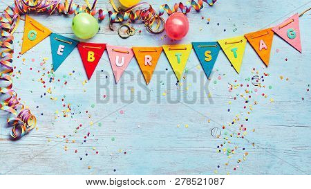 Geburtstag Or Birthday Party Background