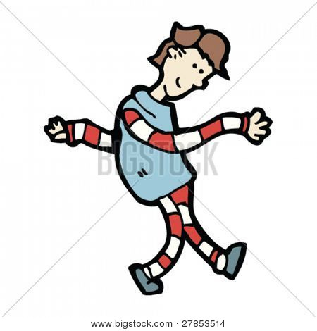 Dansende man cartoon