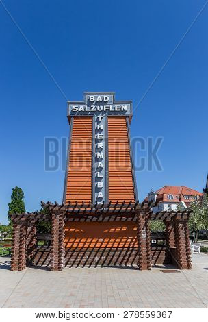 Graduation House With City Name In Bad Salzuflen, Germany