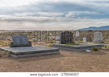 Tankwa Karoo National Park, South Africa, August 30, 2018: An Historic Cemetery In The Tankwa Karoo 