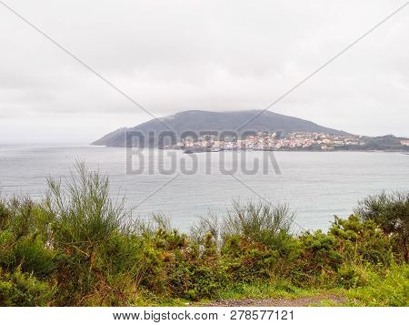 First Sight Of Monte San Guillermo On An Overcast Day In Autumn - Sardineiro, Galicia, Spain