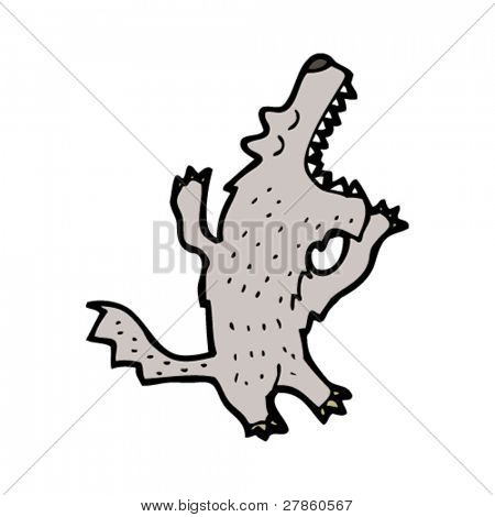 caricature de grand méchant loup