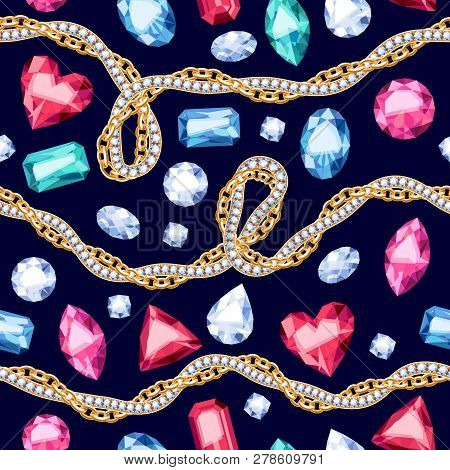 Golden Chains Vector Photo Free Trial Bigstock