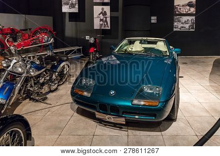 Amman, Jordan, December 07, 2018 : Bmw Z1 1991 At The Exhibition In The King Abdullah Ii Car Museum 