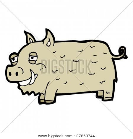 caricature de sanglier