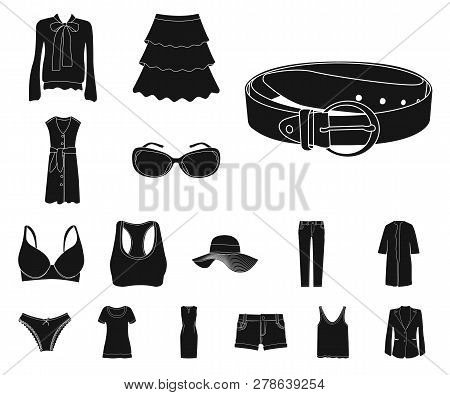Isolated Object Of Sunglasses And Eyewear Sign. Collection Of Sunglasses And Sun Stock Vector Illust