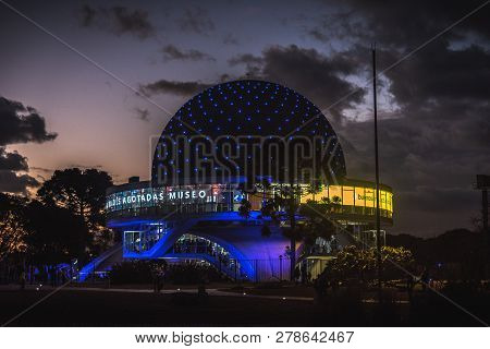 Buenos Aires, Argentina, July 7, 2018: Planetarium Named Galileo Galilei In Palermo