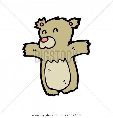 söt nalle tecknad
