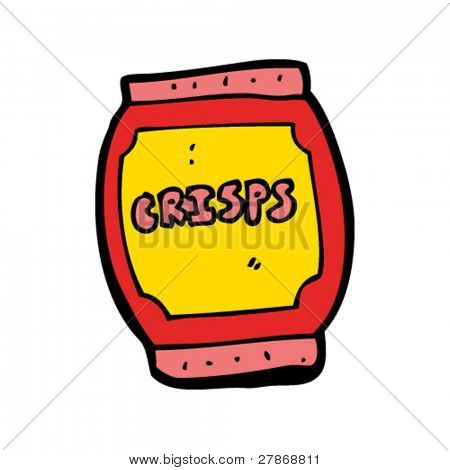 chips pakke tegneserie