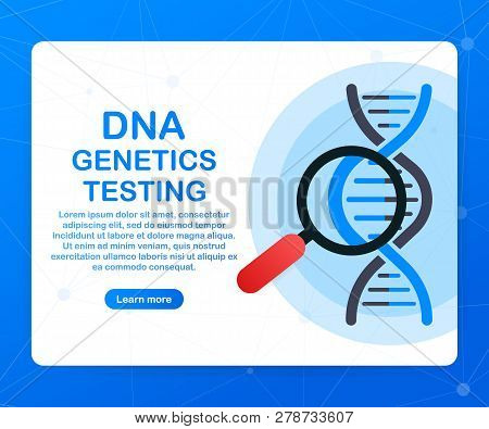 Dna Testing, Genetic Diagnosis Concept. Genetic Engineering Concept. Can Use For Web Banner. Deoxyri