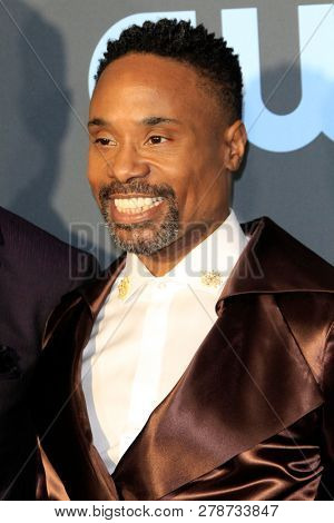 LOS ANGELES - JAN 13:  Billy Porter at the Critics Choice Awards  at the Barker Hanger on January 13, 2019 in Santa Monica, CA