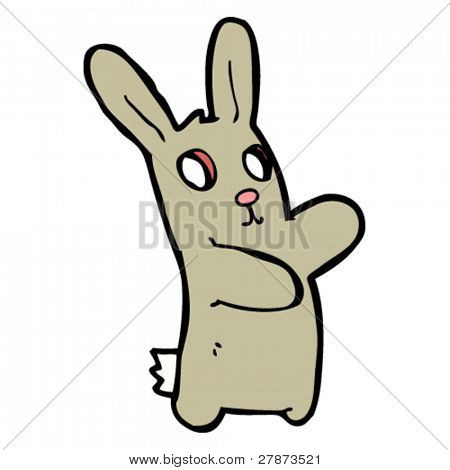 Spuk Kaninchen cartoon