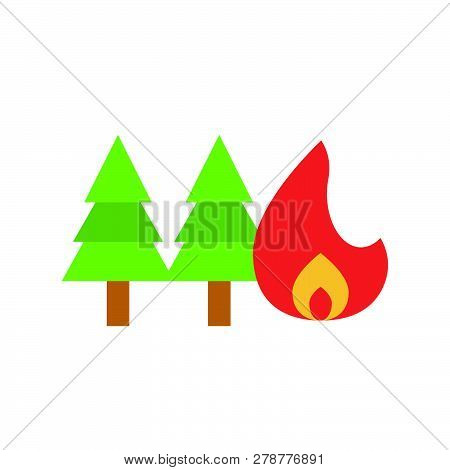 Fire Insurance Vector, Insurance Related Flat Design Icon