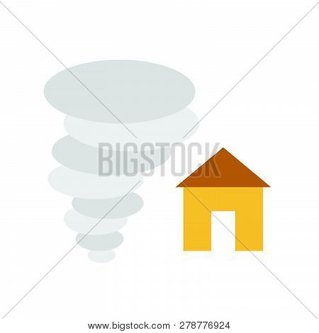 Property Insurance Vector, Insurance Related Flat Design Icon