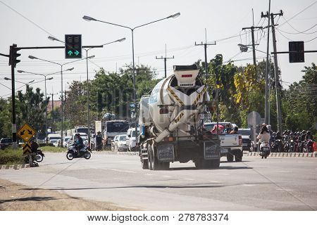 Car And Traffic On Highway Road Near Juction.