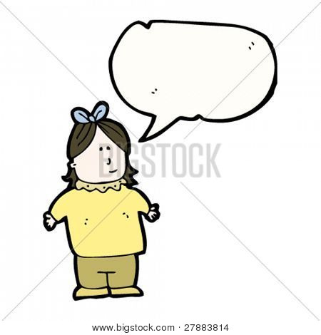cartoon chubby woman