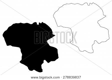 Zanjan Province (provinces Of Iran, Islamic Republic Of Iran, Persia) Map Vector Illustration, Scrib